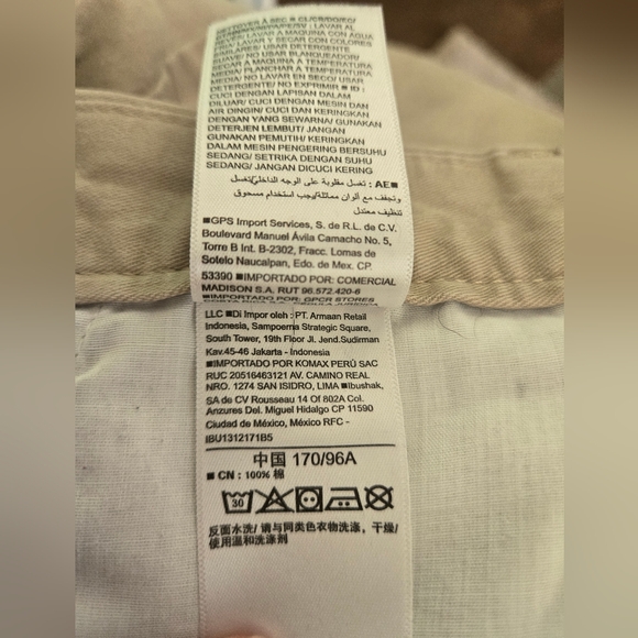 Mens Old Navy Kahaki 38x30 Pants Slim Chino Straight Leg 4 Pockets Flat Front - Picture 11 of 13